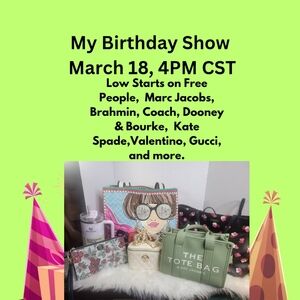 Low Starts Free People, Coach,‎ Gucci, Dooney, Kate Spade, Brahmin, And Others